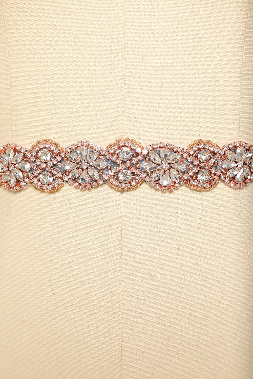 Svart Rhinstone Bälte