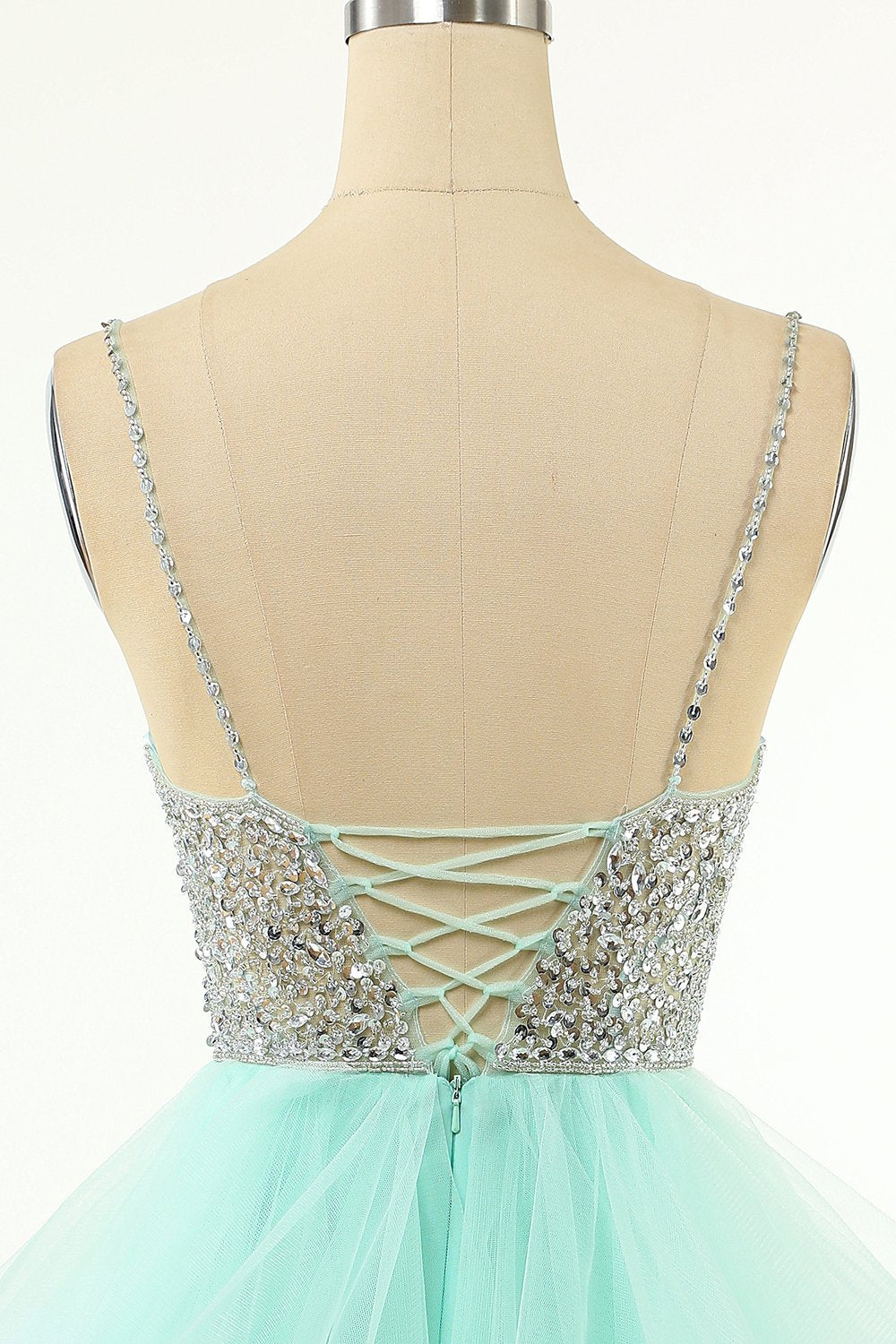 Rosa pärlde kort hemkomstklänning