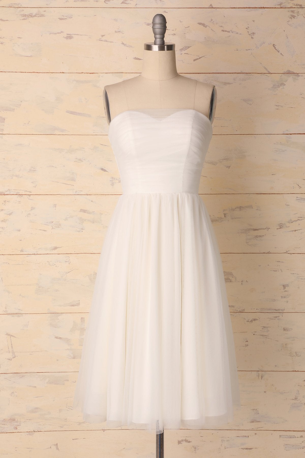 Vit Sweetheart Dress - ZAPAKA