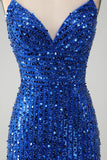 Glittrande Grön Bodycon Paljetter Lace Up Kort Homecoming Klänning