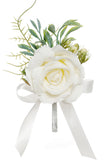 Elegant Blue Pearl Prom Wrist Corsage för bröllopsfest