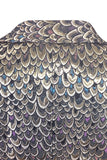 Gyllene Jacquard Sjal Kavajslag Kavaj, Herr