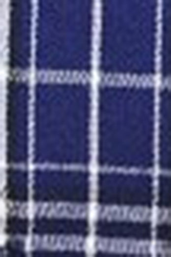 Royal Blue Plaid Peak Kavajslag Dubbelknäppt 2 delar Mäns kostym