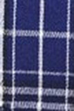 Royal Blue Plaid Peak Kavajslag Dubbelknäppt 2 delar Mäns kostym