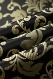 Gyllene Jacquard Sjal Kavajslag Kavaj, Herr