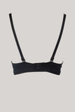Elegant svart crop top med rött hjärta