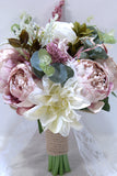 rodna, bröllop, hand, blommor