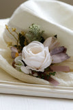 Aprikos Prom Handled Corsage och mäns Boutonniere för bröllop