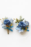 Aprikos Prom Handled Corsage och mäns Boutonniere för bröllop