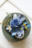Aprikos Prom Handled Corsage och mäns Boutonniere för bröllop