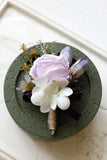 Aprikos Prom Handled Corsage och mäns Boutonniere för bröllop