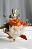 Elegant rouge Prom Wrist Corsage och mäns Boutonniere för bröllopsfest