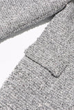 Silver Svart Peak Lapel Slim Fit Kvinnor Kavaj