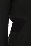 Svart Slim Fit Cut-out Dam Kraglös Kavaj