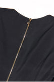 Svart V-ringad Slim Fit Lång Dam Kavaj