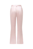 Grå Rosa Topp Kavajslag Satin Slim Fit Kvinnor Kostymer