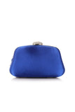 Lyx Royal Blue veckad handväska
