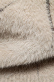Khaki Mäns Slim Fit Pullover Stickad Tröja