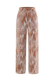 Glittrande Dusty Rose Sammet Notched Kavajslag Paljetter 2 stycken kostymer