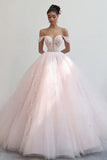 Prinsessa rosa balklänning från axeln tyll quinceanera klänning med applikationer