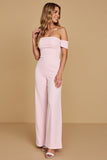 Off The Shoulder Rosa Chiffong Bridesmaid Jumpsuit