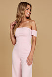 Off The Shoulder Rosa Chiffong Bridesmaid Jumpsuit