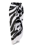 Halter Black One Piece Baddräkt med Cover Up