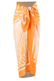 Halter One Piece Orange Tryckta Badkläder