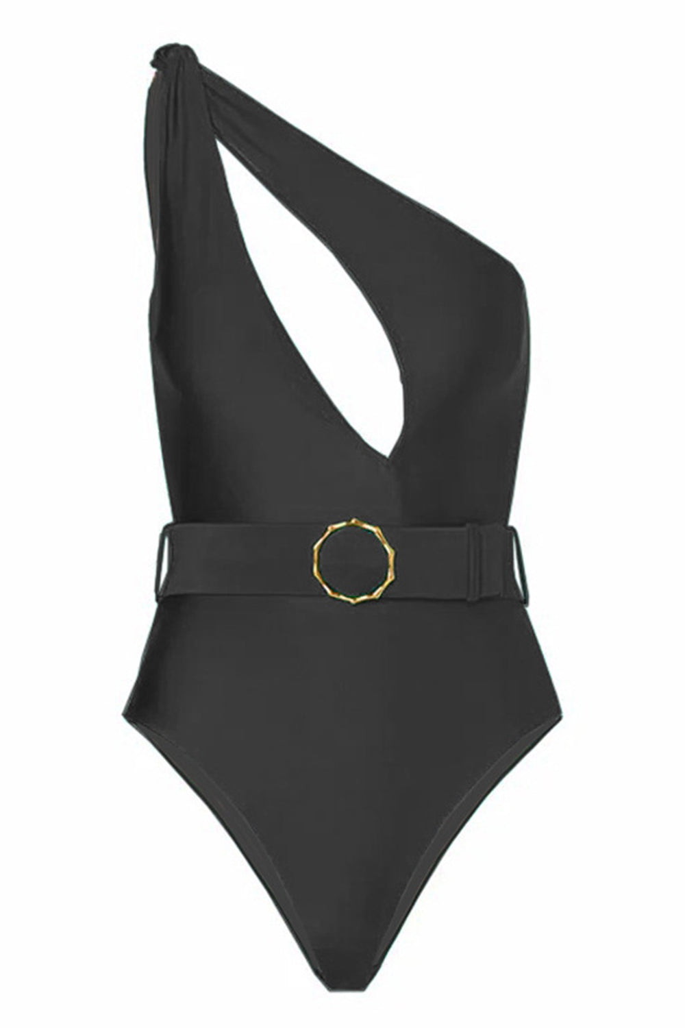 Svarta One Piece Cut Out Beach Badkläder
