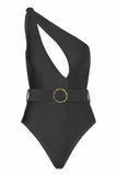 Svarta One Piece Cut Out Beach Badkläder