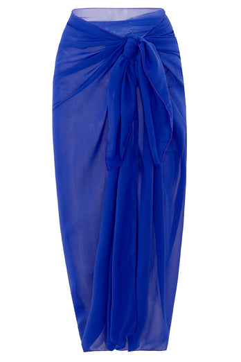 Royal Blue One Piece Ärmlös Beach Badkläder