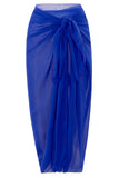 Royal Blue One Piece Ärmlös Beach Badkläder
