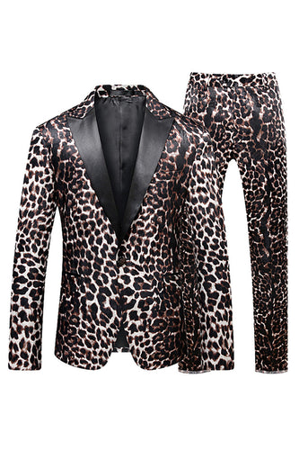Leopard Peak slag 2-delade baldräkter för män
