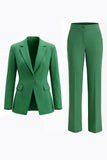 Röda 2-delade skårade slag kvinnor baldräkter med fickor