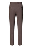 Taupe 3-delad Slim Fit Notched Lapel One Button Mäns Formella kostymer