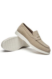 Svarta slip-on herrskor