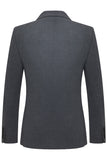 Slim Fit Peak Lapel Herrkostymer i tre delar grå kostymer