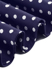 Halter Polka Spots Royal Blue A-linje 1950-talsklänning