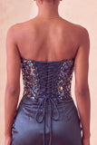 Sweetheart Champagne Paljetter Bodycon Mini Homecoming-klänning