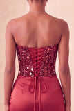 Sweetheart Champagne Paljetter Bodycon Mini Homecoming-klänning