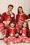 Röd snögubbe jul familj matchande pyjamas set