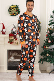 halloween familj pumpa tryckt pyjamas set