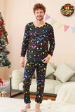 halloween familj pumpa tryckt pyjamas set