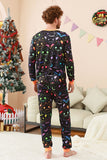 halloween familj pumpa tryckt pyjamas set
