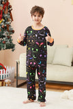 halloween familj pumpa tryckt pyjamas set