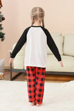 Svart och röd jultomten tryckt Fmaily pyjamas set