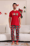 Röd Merry Christmas Familj Pyjamas Uppsättningar