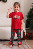 Röd Merry Christmas Familj Pyjamas Uppsättningar