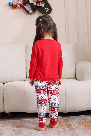 Röd Jul Familj Matchande Pyjamas Set