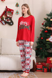 Röd Jul Familj Matchande Pyjamas Set